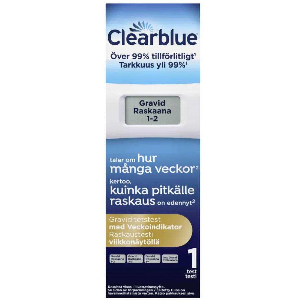 CLEARBLUE Digitaalinen raskaustesti viikkonäytöllä 1 kpl