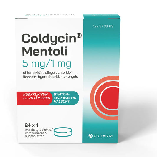 COLDYCIN Mentoli imeskelytabletti 24 kpl