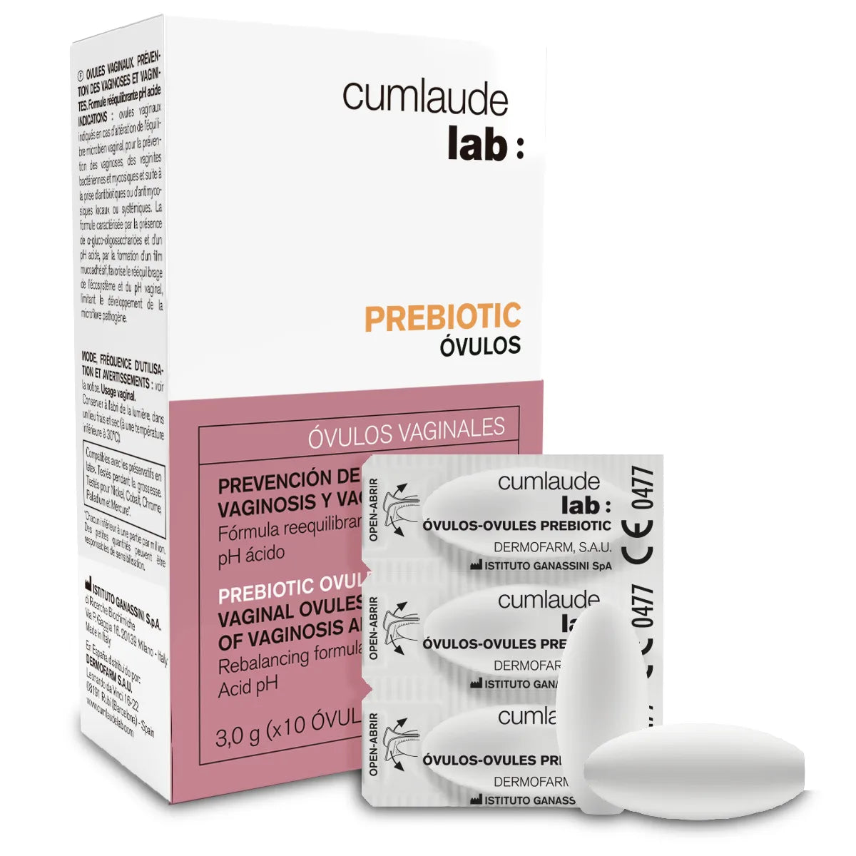 Cumlaude Lab Prebiotic Ovules -emätinpuikot 10 x 3 g