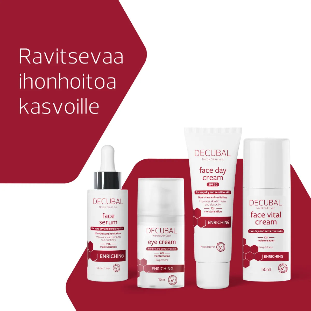 Decubal Enriching Face ravitsevaa ihonhoitoa kasvoille tuotteet
