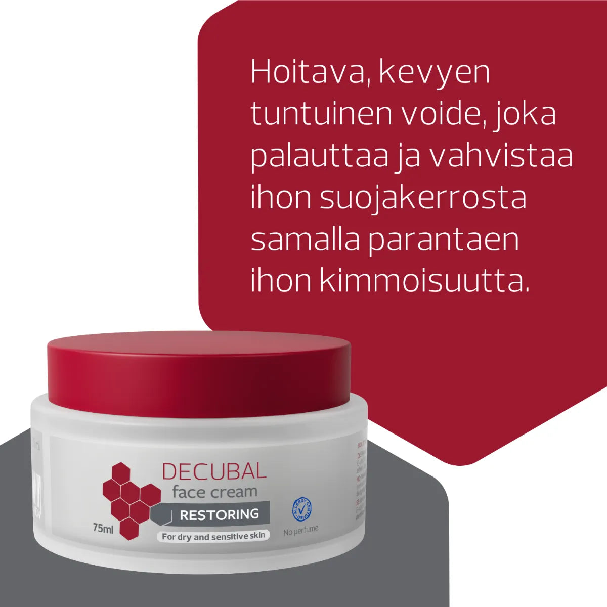 DECUBAL Face Cream kasvovoide 75 ml hoitava voide