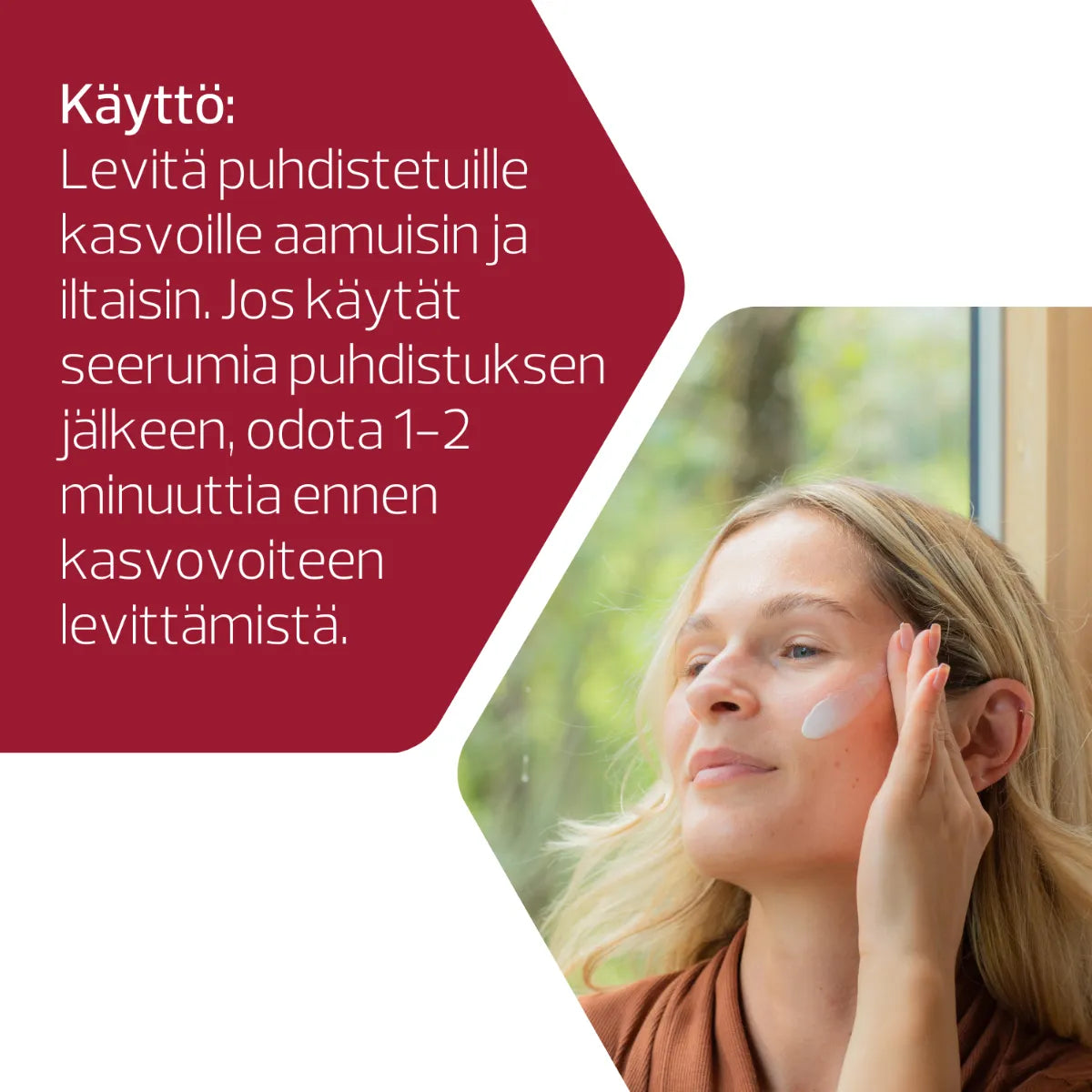DECUBAL Face Cream kasvovoide 75 ml käyttö aamuin illoin