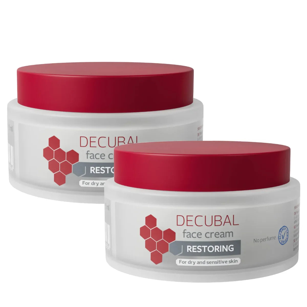 Decubal Face Cream kasvovoide 2 x 75 ml kuivalle ja herkälle iholle