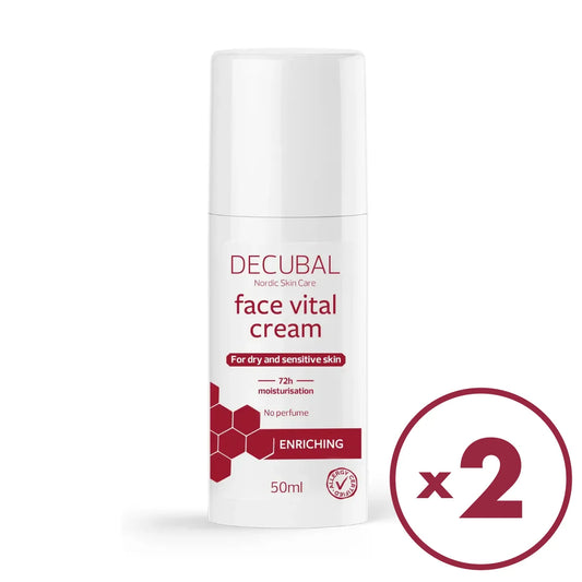 Decubal Face Vital Cream kasvovoide 2x50 ml tuplapakkaus edullisemmin