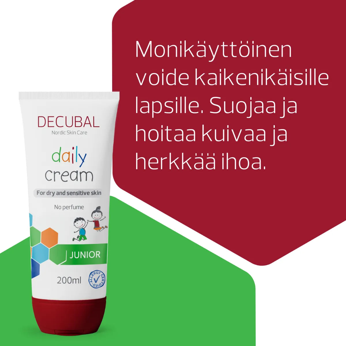 DECUBAL Junior Cream perusvoide lapsille 200 ml monikäyttöinen voide