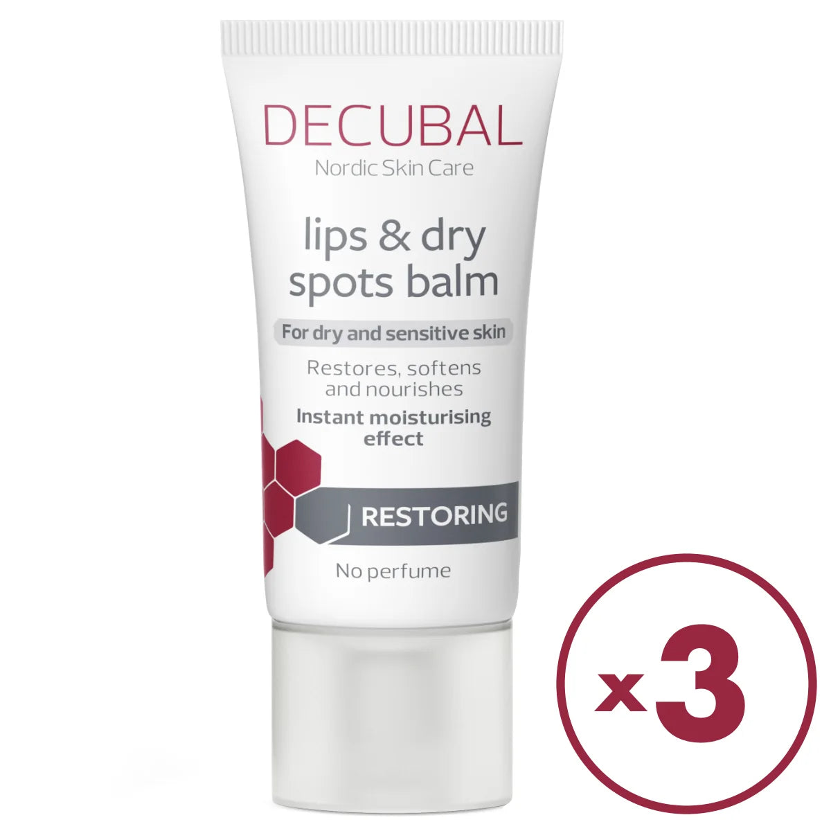 DECUBAL Lips & Dry Spots Balm 3x30 ml