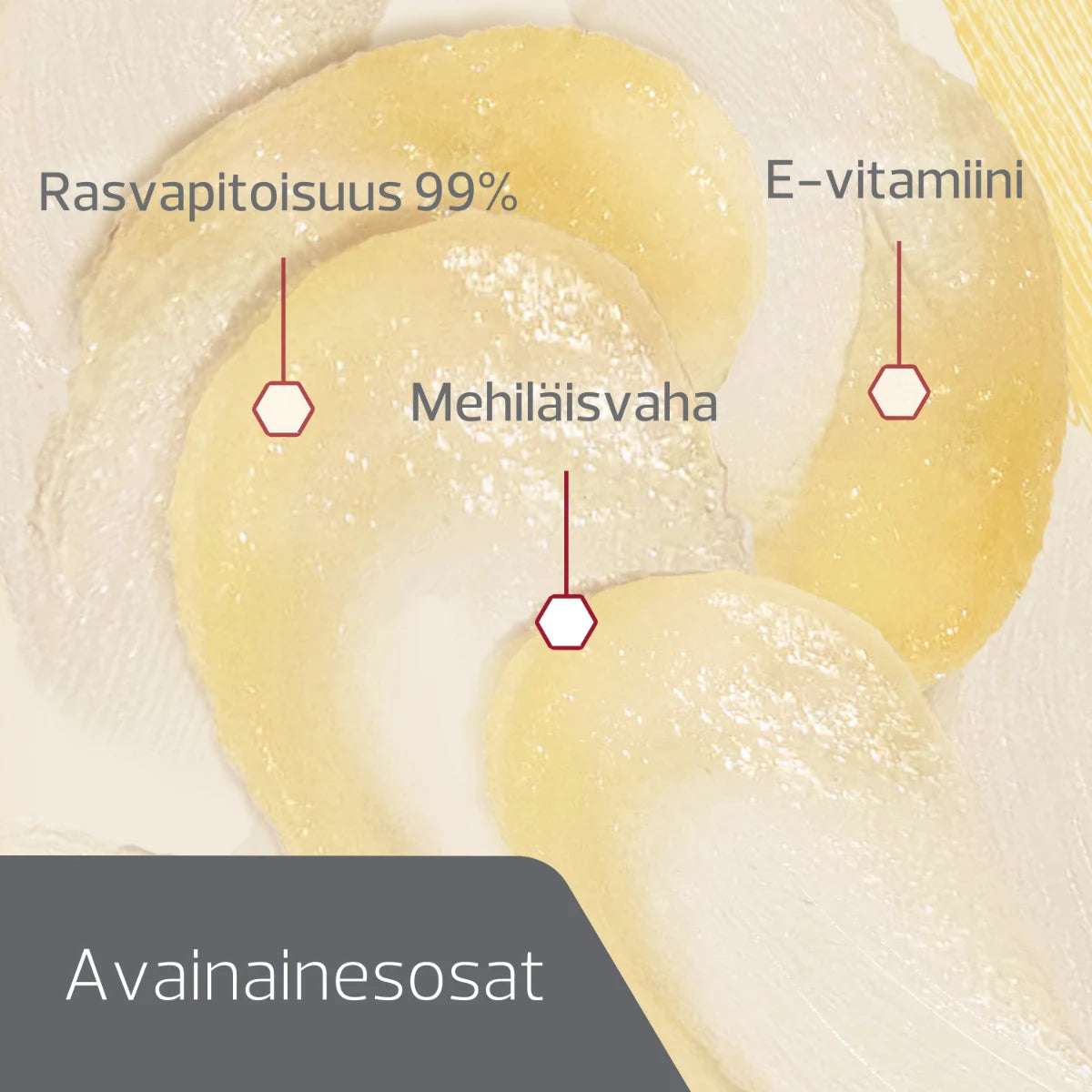 DECUBAL Lips & Dry Spots Balm sisältää mehiläisvahaa