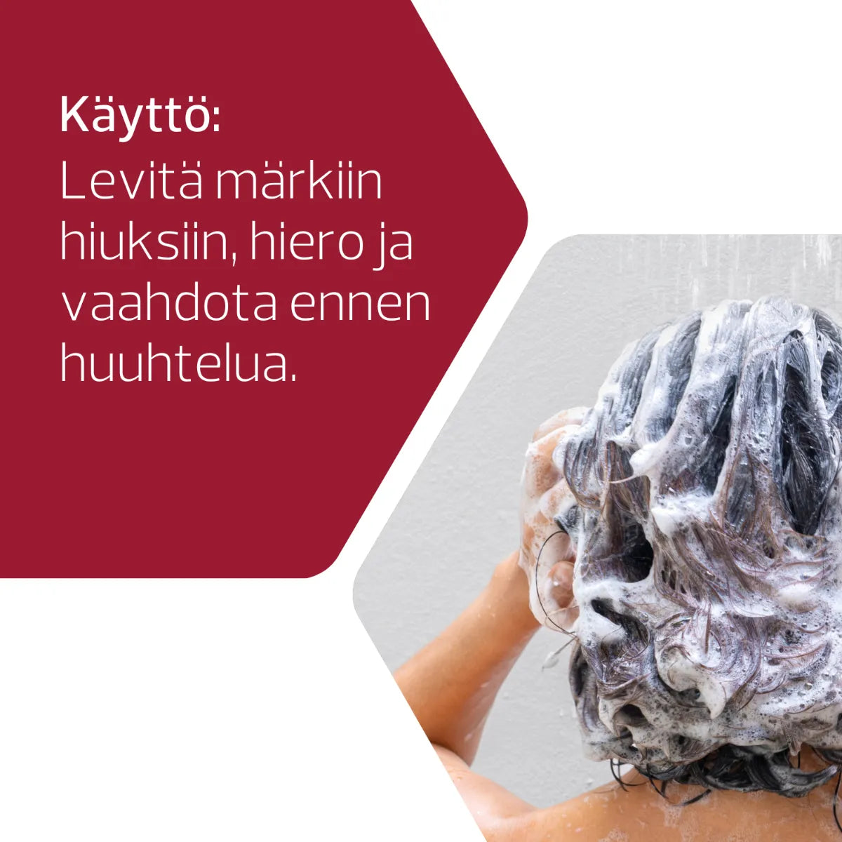 DECUBAL Mild Shampoo herkälle ja kuivalle hiuspohjalle 200 ml käyttö märkiin hiuksiin