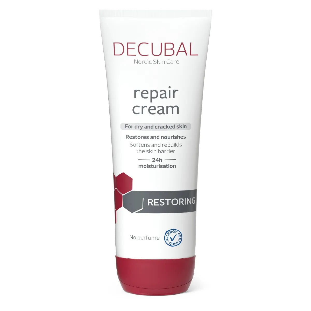 DECUBAL Repair Cream 250 ml tehohoito kuivalle ja halkeilevalle iholle