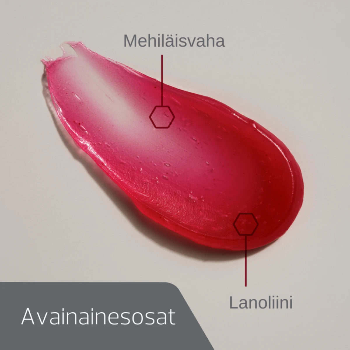 Decubal Restoring Tinted Lip Balm huulivoide sisältää mehiläisvahaa