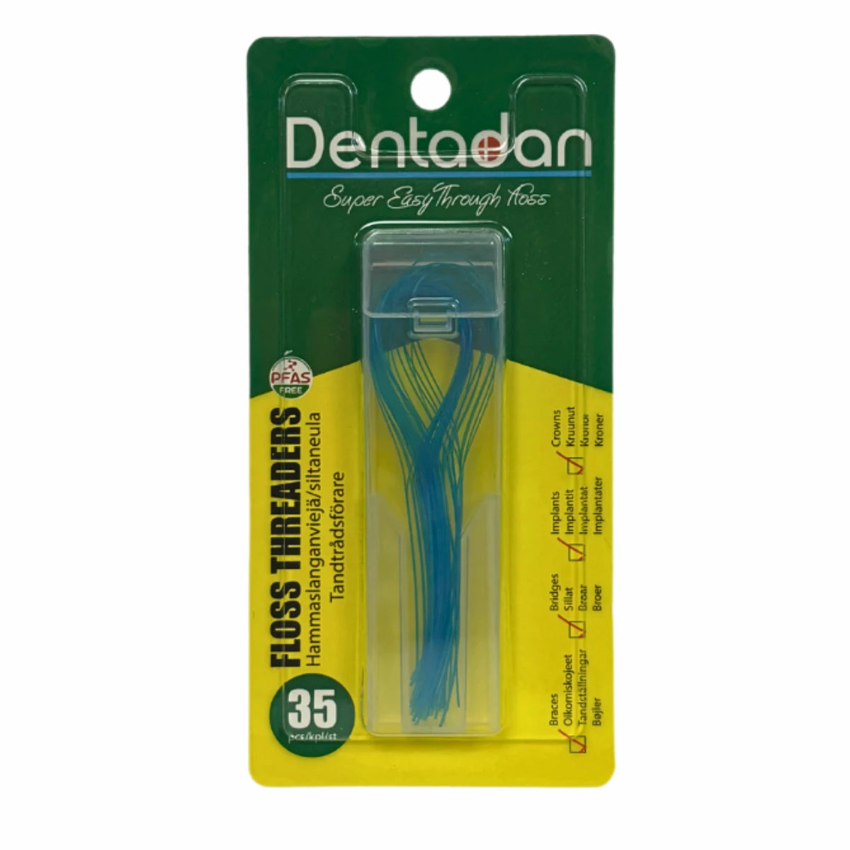 Dentadan Super Easy-Through Hammaslanganviejä / Siltaneula, 35 kpl