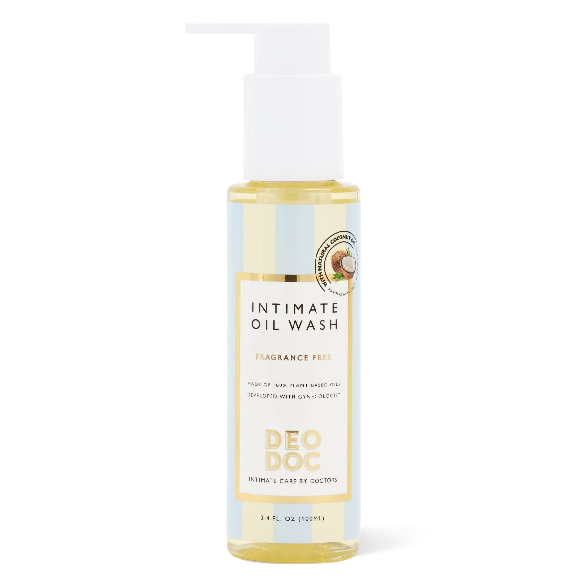 DeoDoc Intim Oil Wash 100 ml – hellävarainen hajusteeton pesuöljy intiimialueille