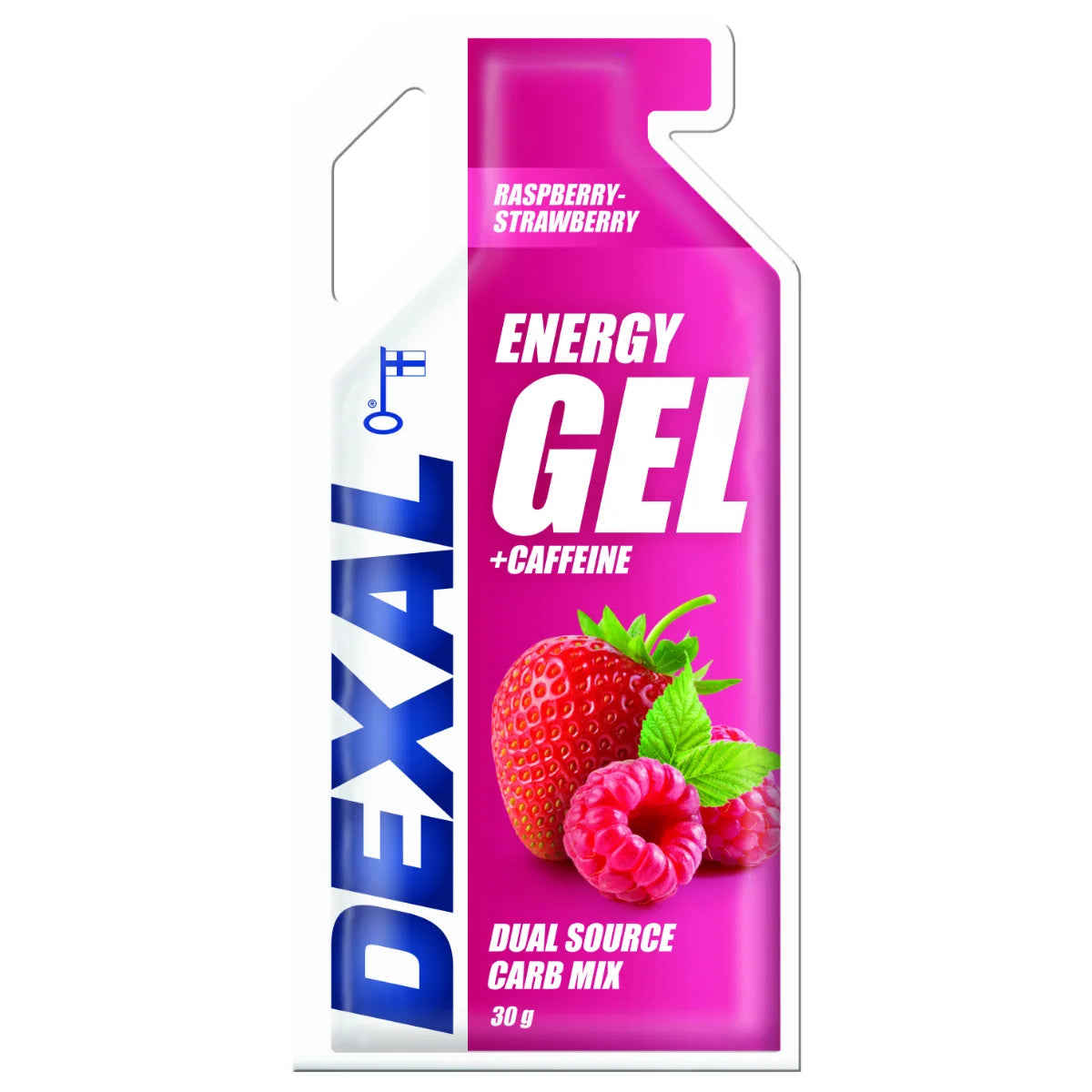 Dexal Energiageeli vadelma-mansikka + kofeiini 30 g