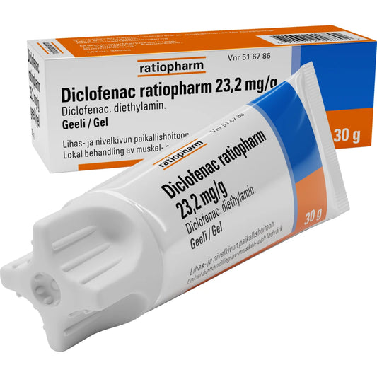 DICLOFENAC RATIOPHARM 23,2 mg/g geeli