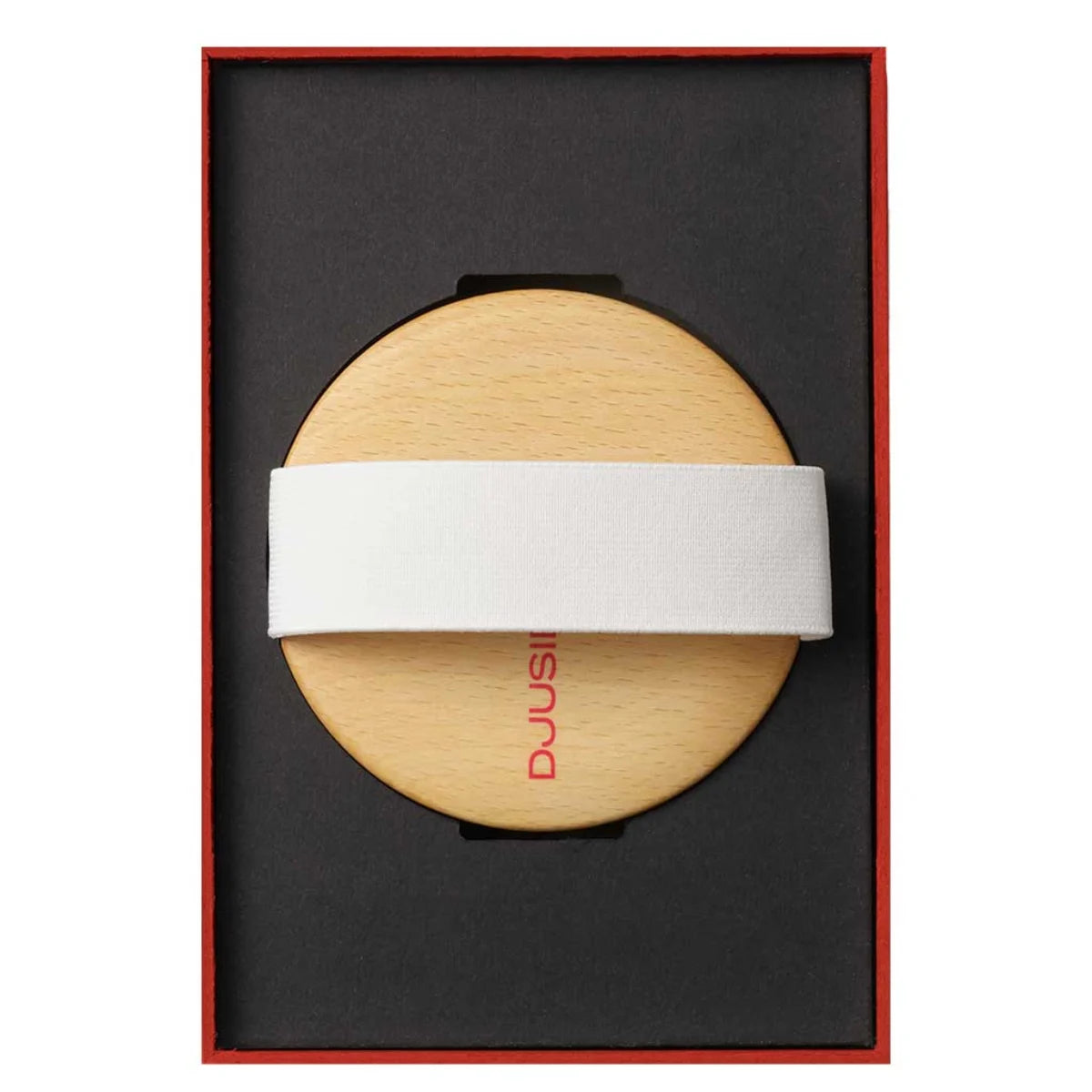 Djusie Body Brush – Vartaloharja kuivaharjaukseen pakkauksessa