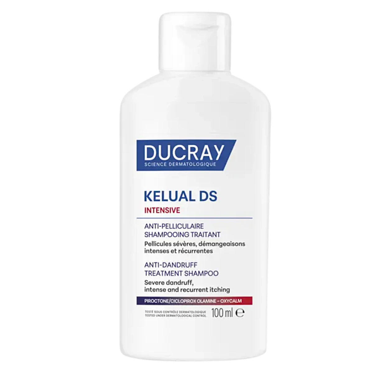 Ducray Kelual DS Intensive Shampoo 100 ml – tehokas hoitoshampoo vaikeaan hilseilyyn