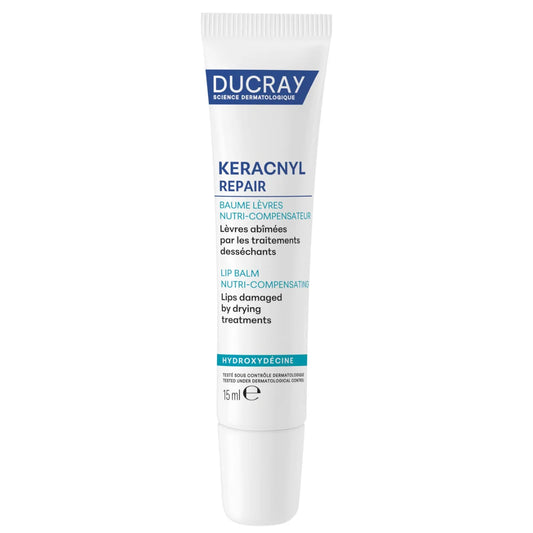 Ducray Keracnyl Repair Lip Balm Nutri-compensating huulivoide 15 ml – hoitojen kuivattamille huulille