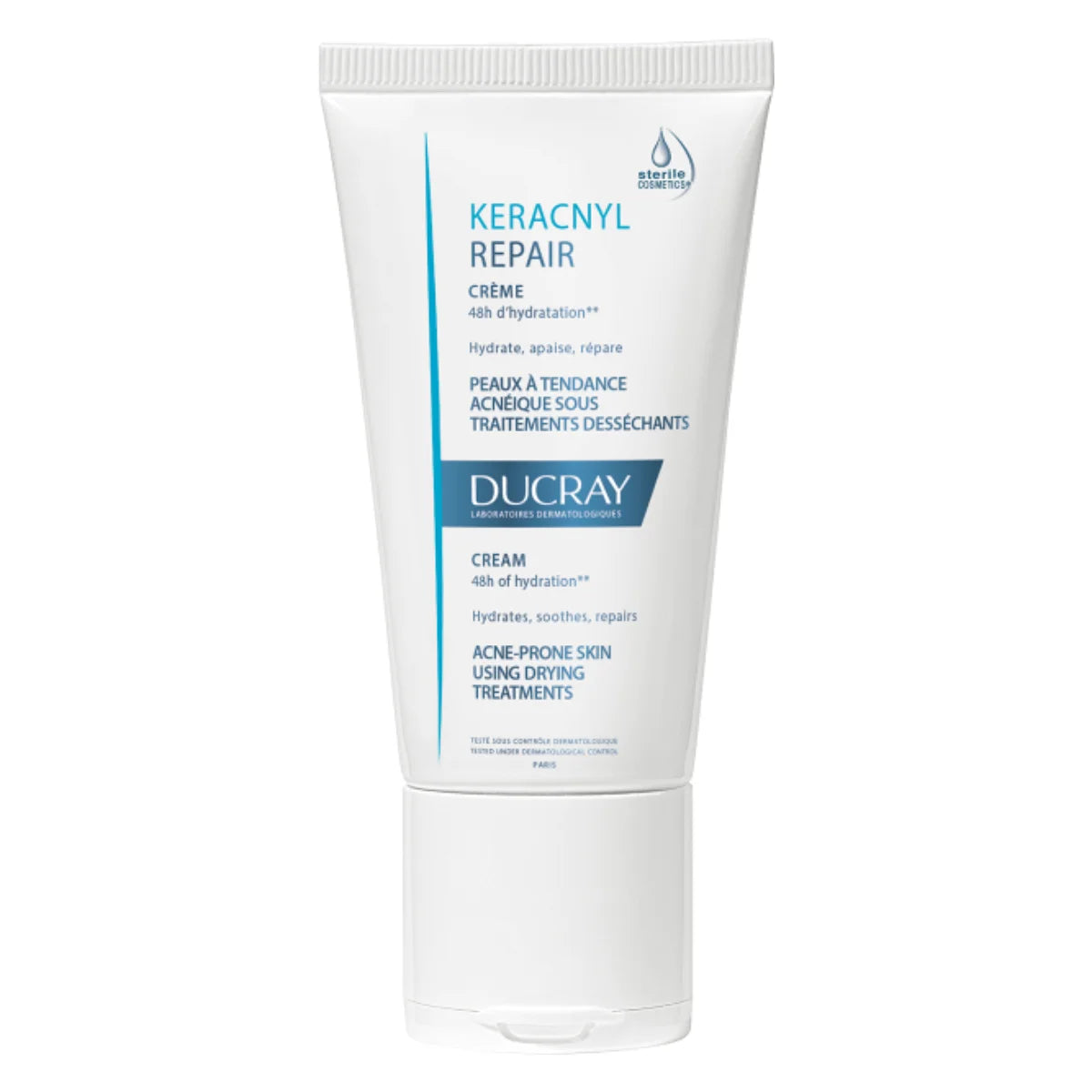 DUCRAY Keracnyl Repair Cream aknen lääkinnälliseen hoidon kuivattamalle iholle 50 ml