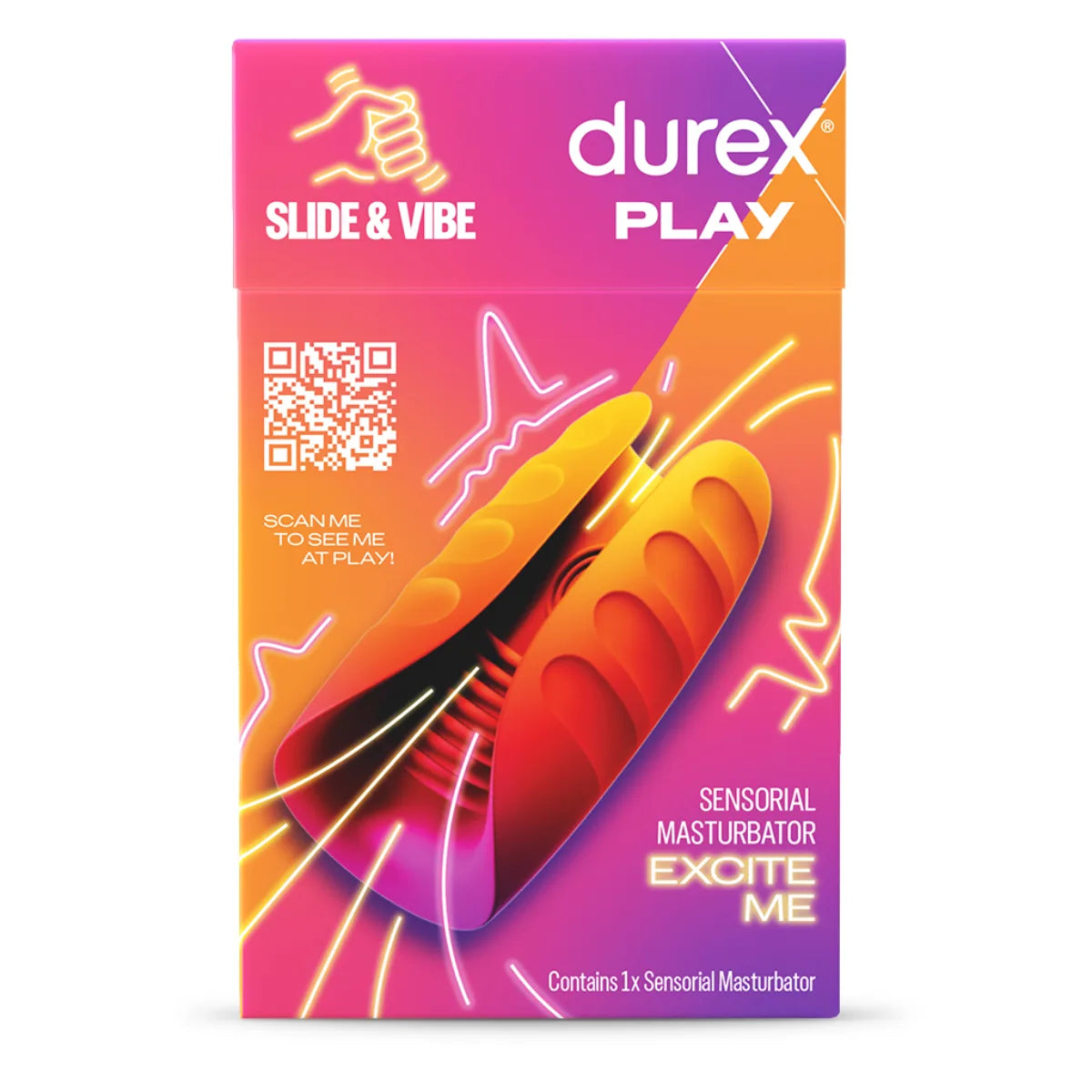 Durex Play Slide & Vibe värähtelevä masturbaattori 1 kpl