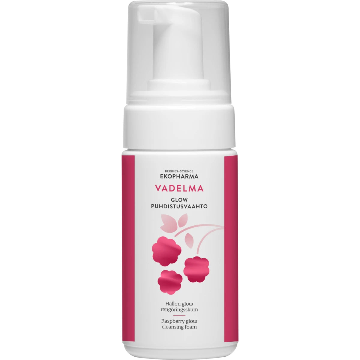 EKOPHARMA Vadelma Glow Puhdistusvaahto 100 ml