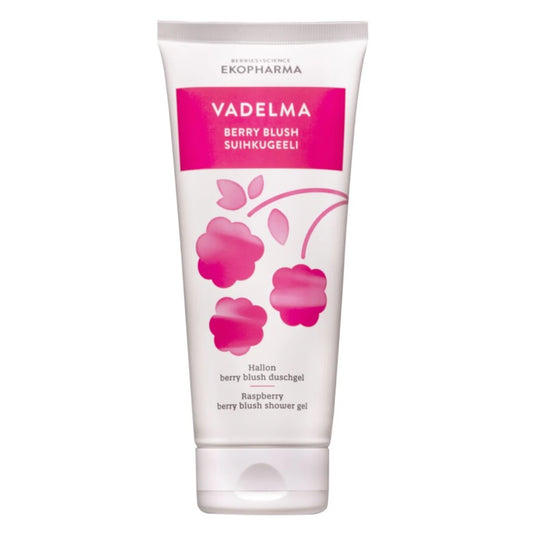 Ekopharma Vadelma Berry Blush Suihkugeeli 200 ml – Raikkaan virkistävä ja ihoa hellivä suihkutuote