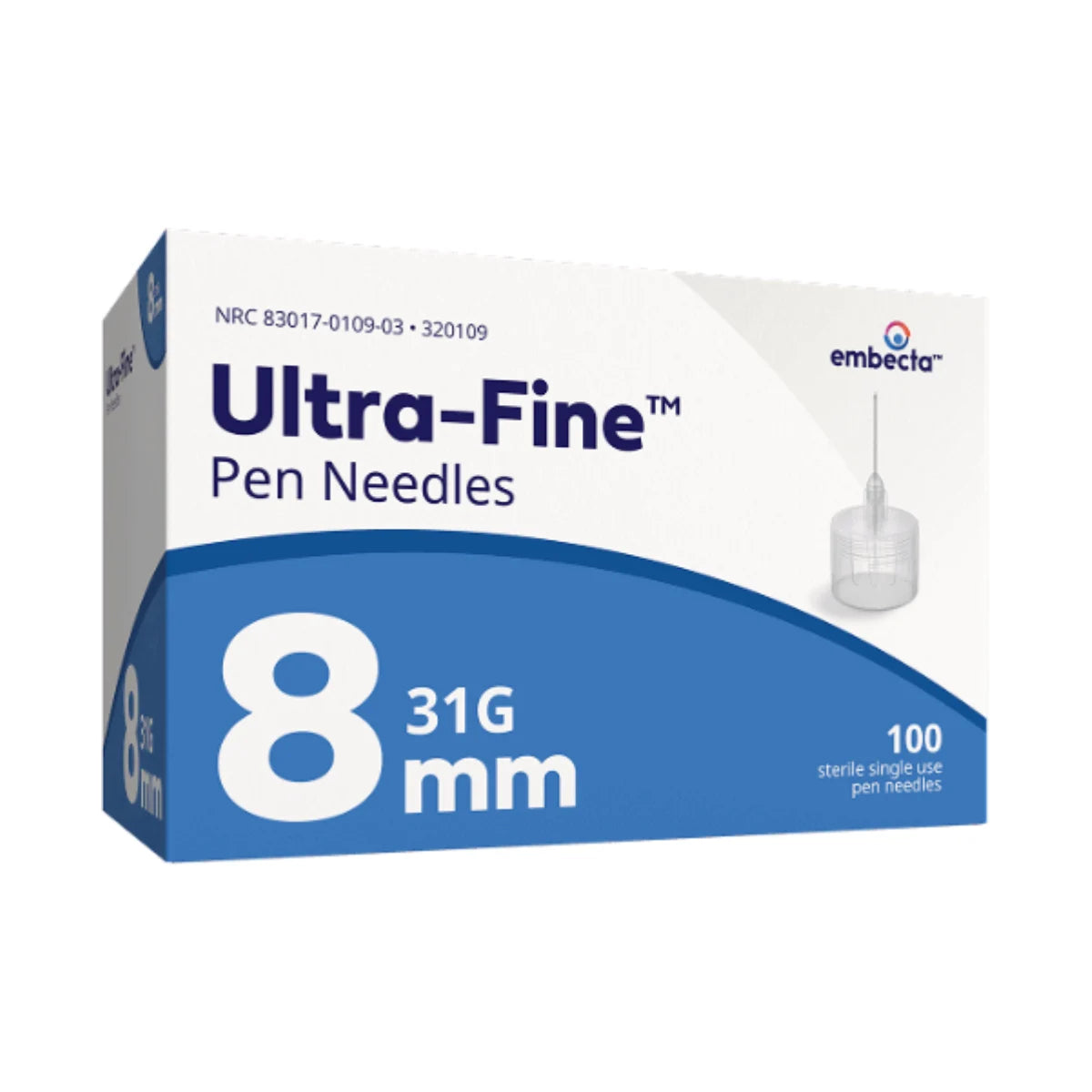 EmbectaTM Kynäneulat 31 G 8 mm 100 kpl