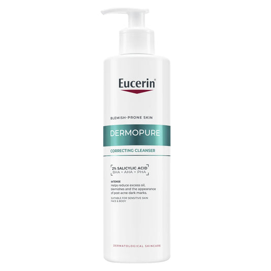 Eucerin DermoPure Correcting Cleanser 400 ml – puhdistusgeeli rasvoittuvalle iholle