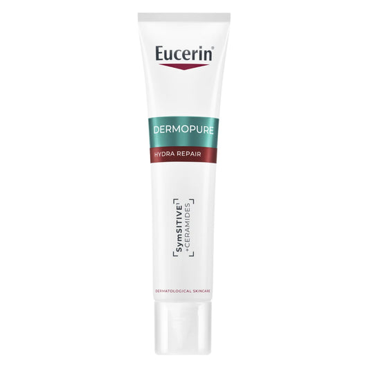 Eucerin DermoPure Hydra Repair 40 ml – kosteuttava kasvovoide erityisesti ärtyneelle akneiholle
