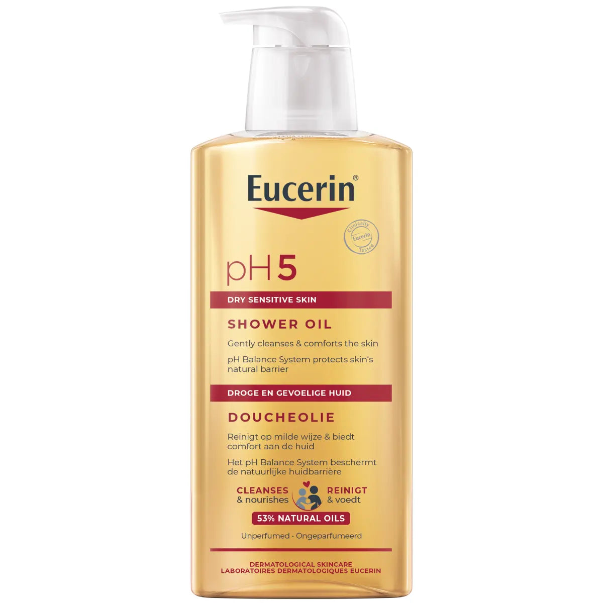 EUCERIN pH5 Shower Oil hajusteeton suihkuöljy 400 ml 