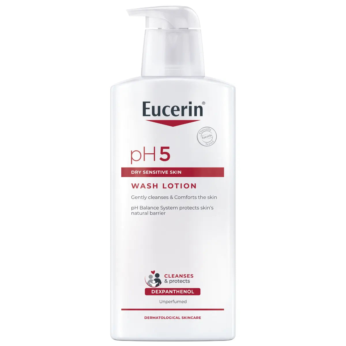 EUCERIN pH5 Washlotion Without Perfume hajusteeton pesuneste 400 ml
