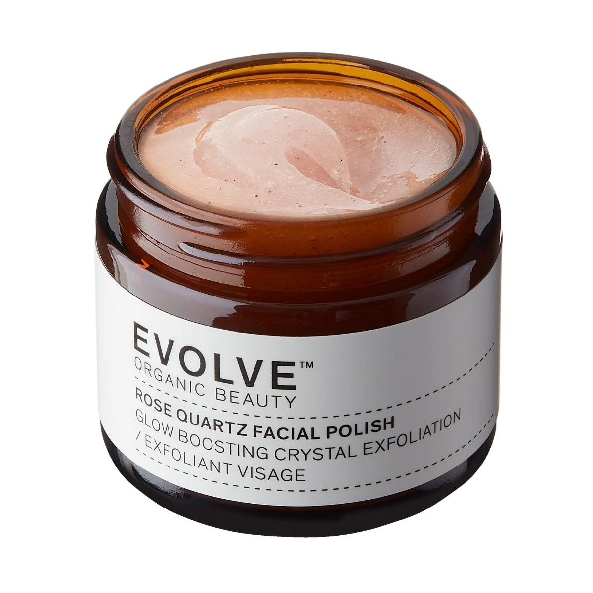 Evolve Organic Beauty Rose Quartz Facial Polish – Ruusu & kvartsi kasvokuorinta