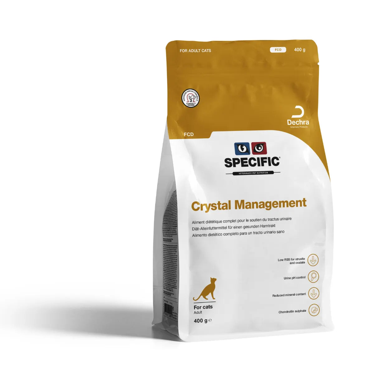 FCD Crystal Management 400 g – Erikoisruokavalio kissoille struviittikivien ehkäisemiseen