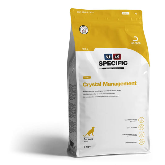 FCD-L Crystal Management Light 7 kg – Kevyt erikoisruokavalio kissoille struviittikivien ehkäisyyn