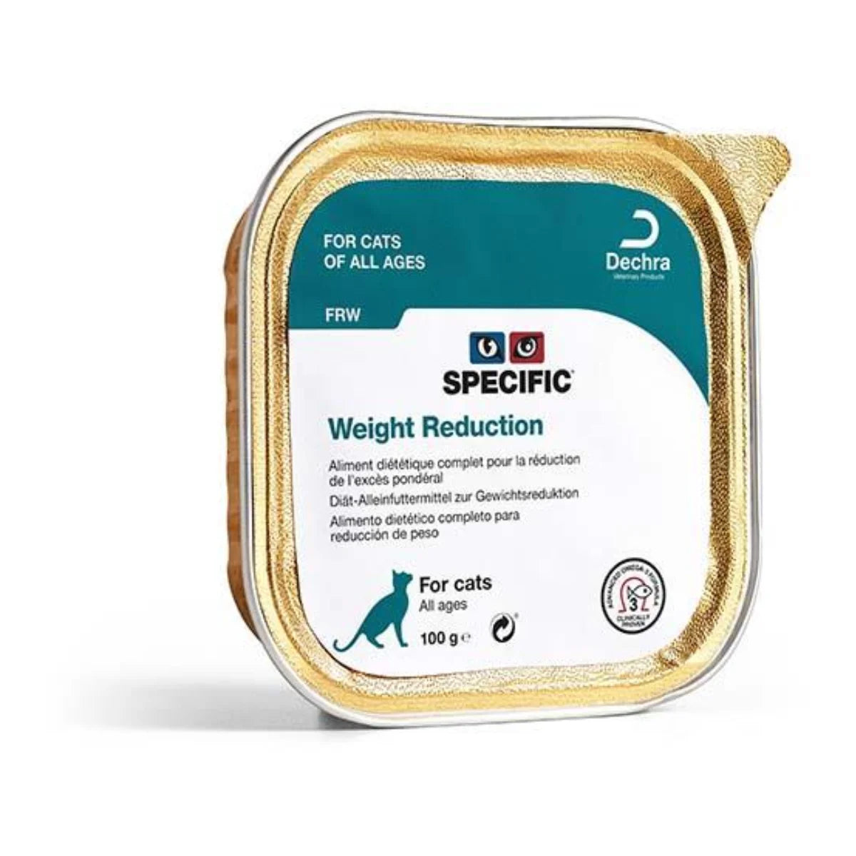 FRW Weight Reduction 7 x 100 g – täysravinto painonhallintaan ylipainoisille kissoille patee-muodossa