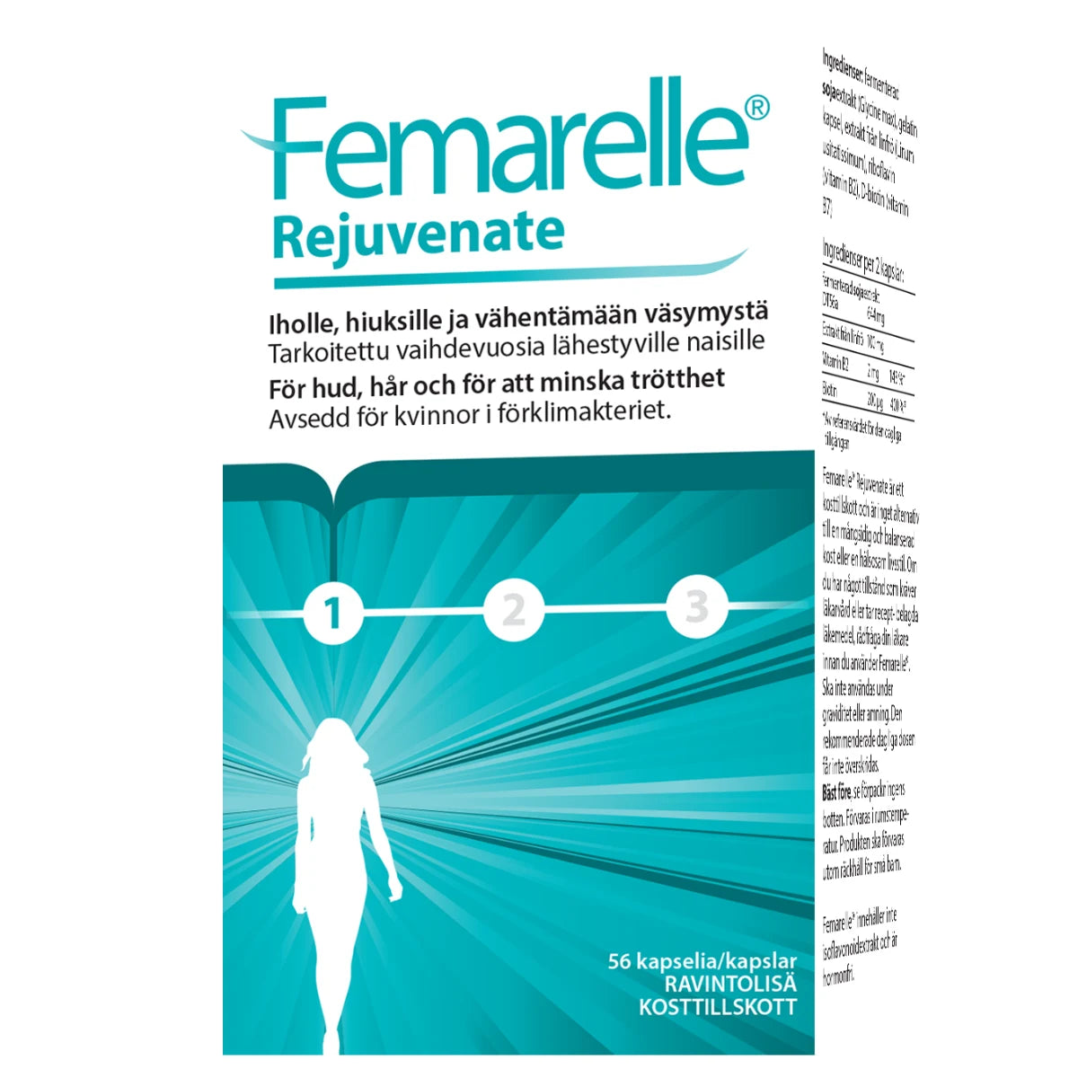 Femarelle® Rejuvenate – ravintolisä vaihdevuosia lähestyville naisille