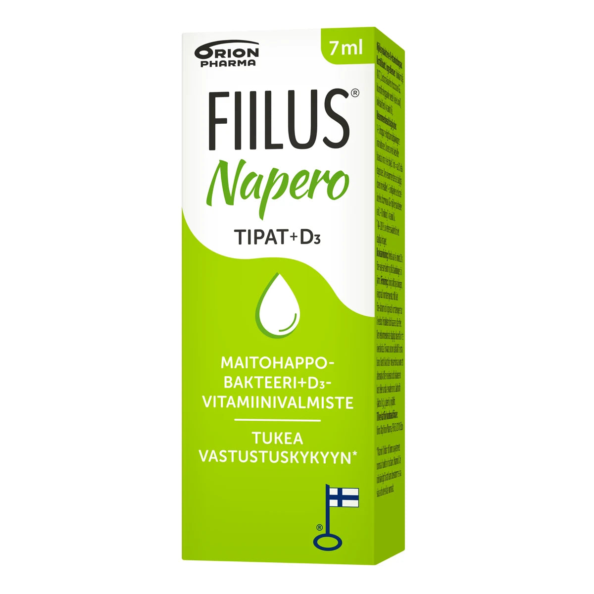 FIILUS Napero + D3 maitohappobakteeritippa 7 ml