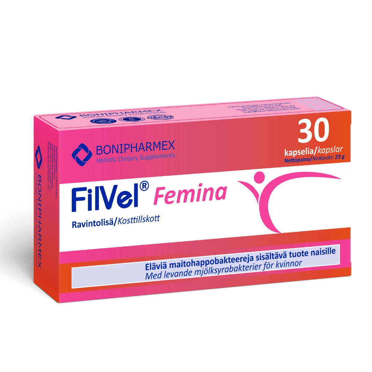 FilVel® Femina 30 kaps – ravintolisä naisille
