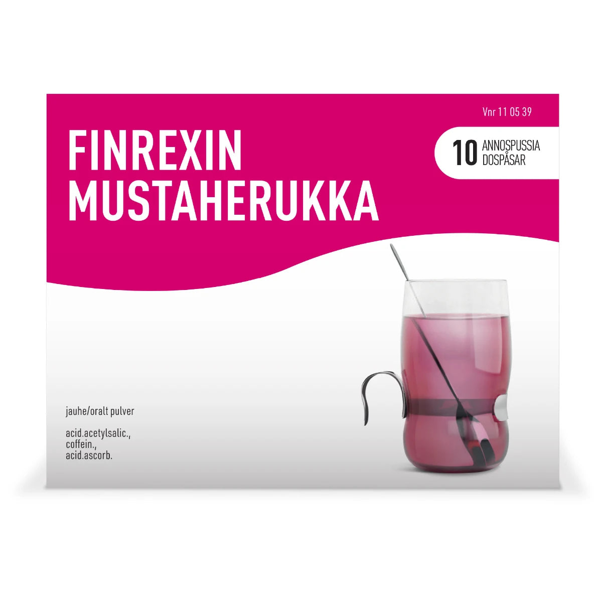 FINREXIN Mustaherukka jauhe 350/30/300 mg 10 x 5 g