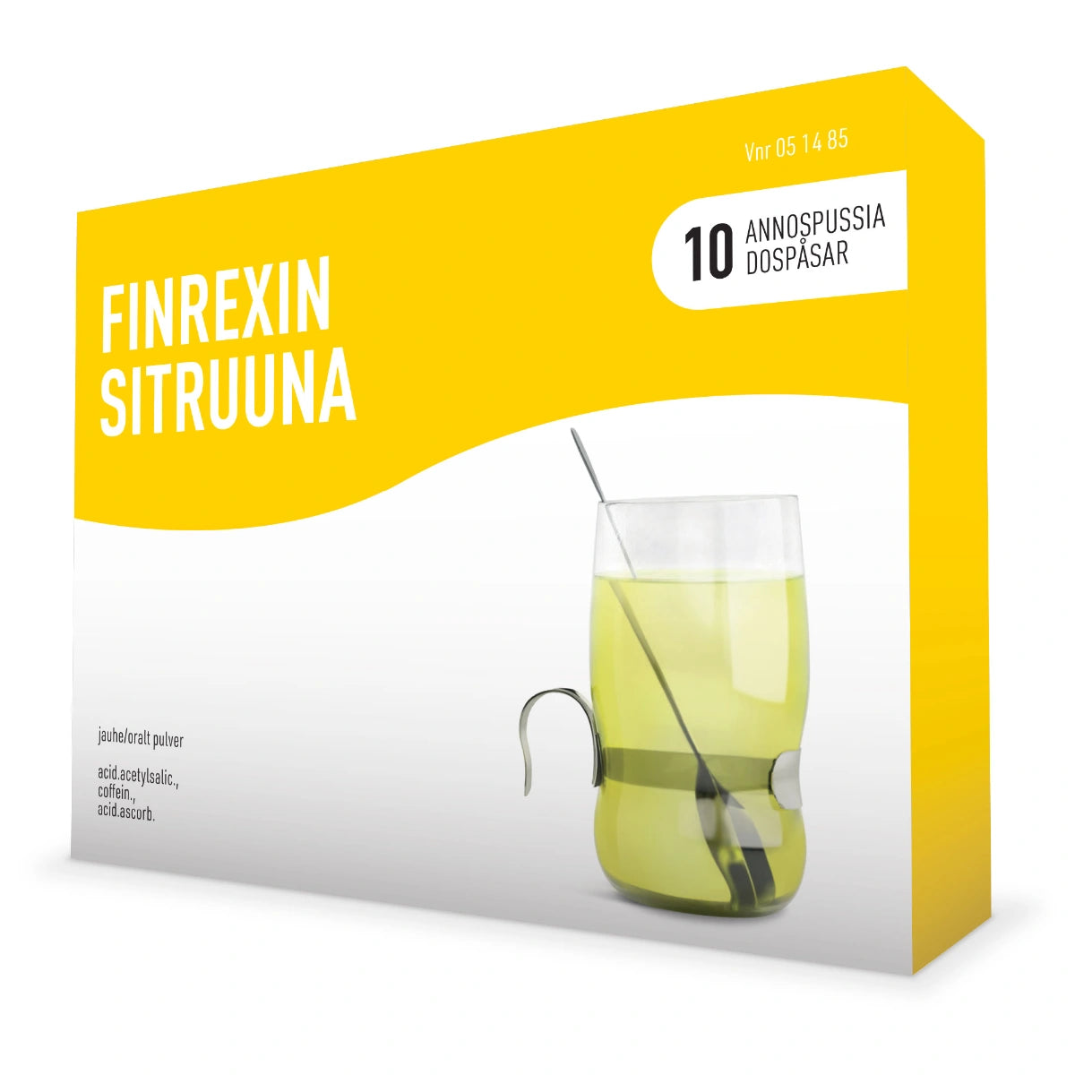 FINREXIN Sitruuna jauhe 350/30/300 mg 10 x 5 g veteen sekoitettava annosjauhe