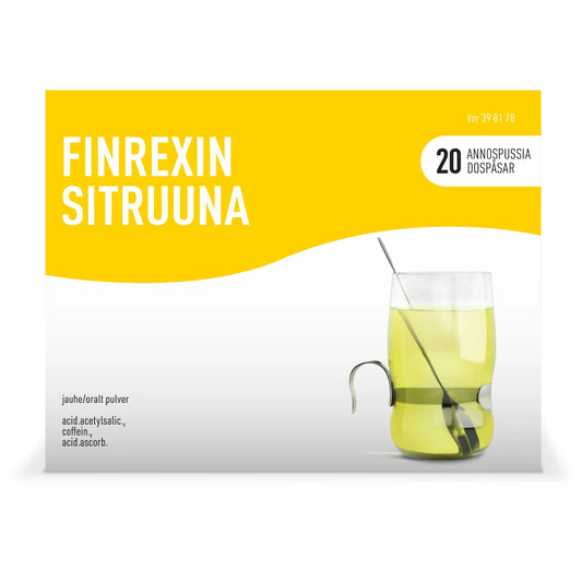 FINREXIN Sitruuna jauhe 350/30/300 mg 20 x 5 g