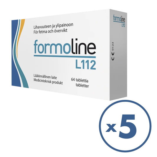 Formoline L112 500 mg tabletti 5x64 kpl lihavuuteen ja ylipainoon laihdutusvalmiste