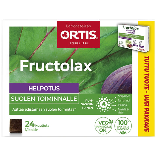 FRUCTOLAX Helpotus Kuutio hedelmä ja kuitu 24 kpl