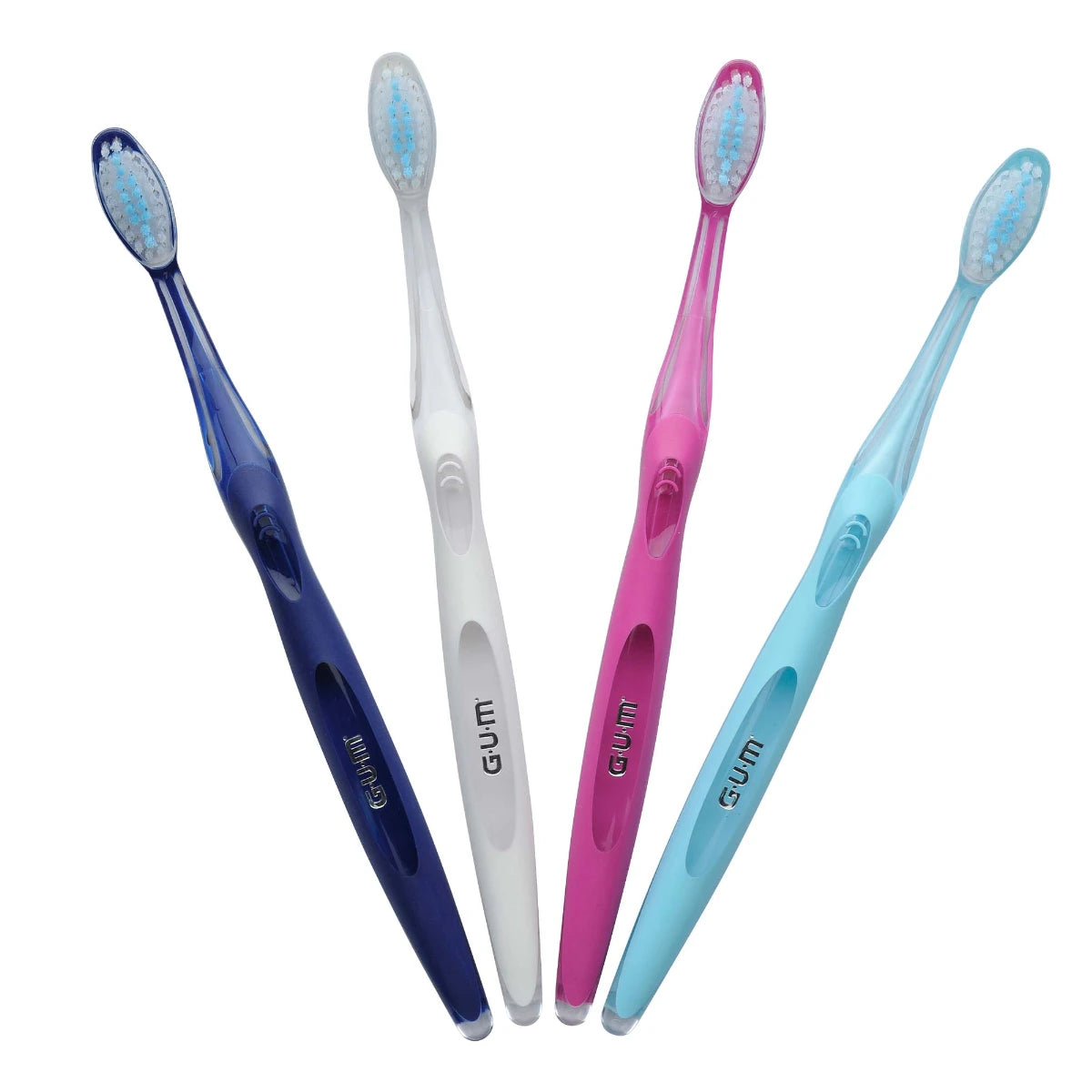 GUM Original White valkaiseva hammasharja Soft – saatavilla 4 eri väriä