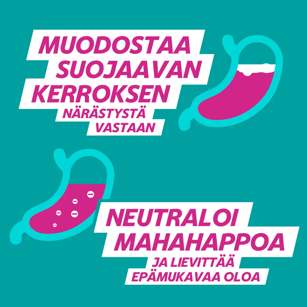 GALIEVE oraalisuspensio annospussi 12x10 ml suojaa närästystä vastaan ja neutraloi mahahappoa