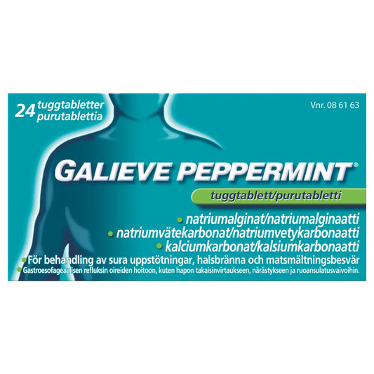 GALIEVE PEPPERMINT purutabletti 24 kpl