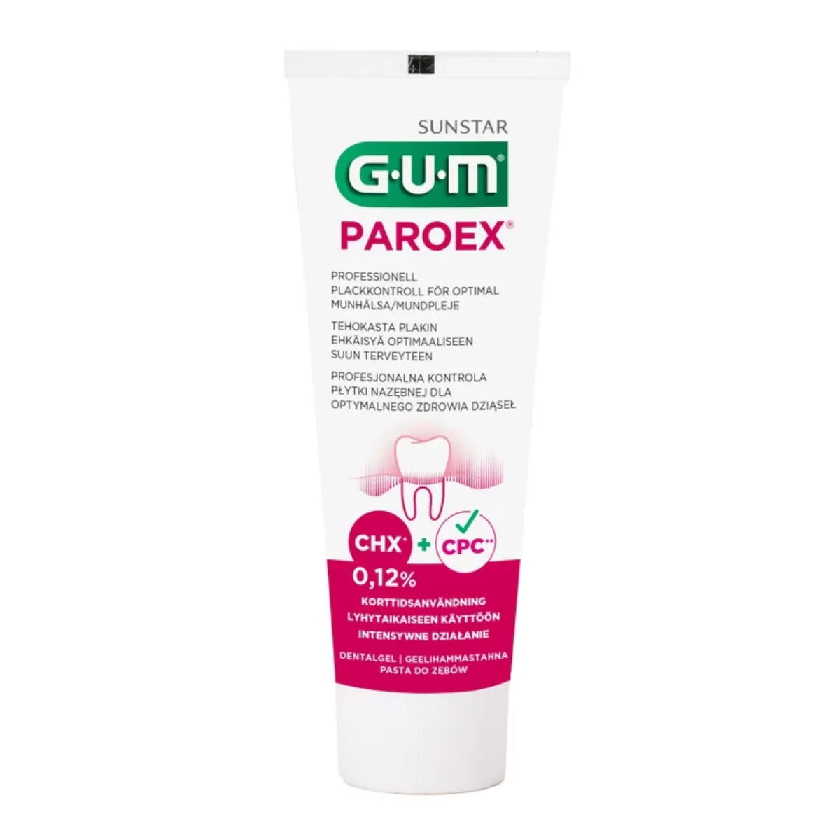 GUM Paroex 0,12% geelihammastahna 75 ml