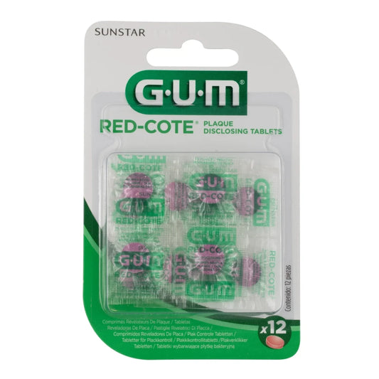 GUM Red Cote plakkiväritabletti 12 kpl