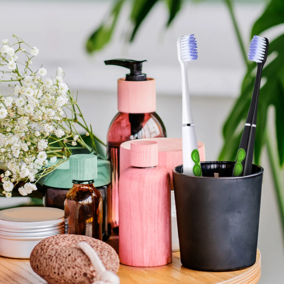 GUM Sonic paristohammasharja Daily musta  ja valkoinen