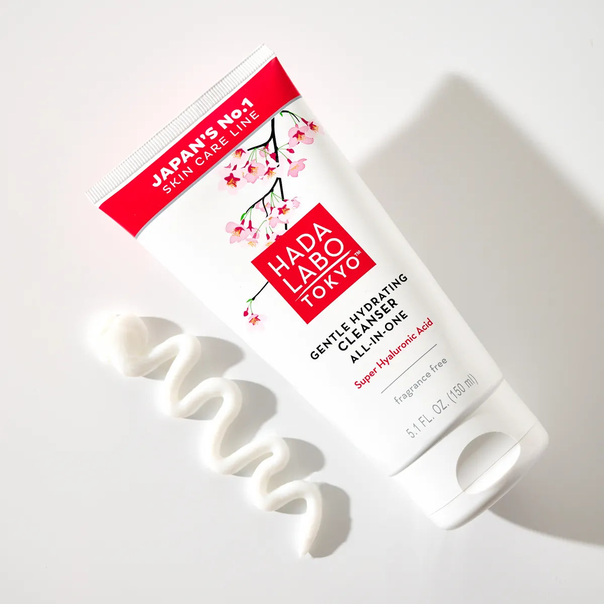 HADA Labo Tokyo Gentle Hydrating Cleanser hajusteeton puhdistusaine kasvoille