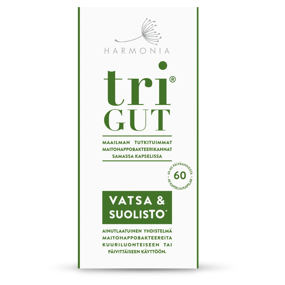 HARMONIA triGUT maitohappobakteerivalmiste kapseli 60 kpl